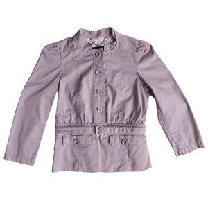 Marc Jacobs Mauve Military Belted Jacket Blazer